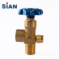 Sian Brass Diaphragm Tipe Industri Argon Gas Cylinder Handwheel Valves