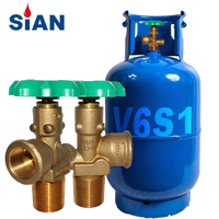 Produsen Sian LPG Gas Cylinder Propana Tangki Pol Valve V6S1 17Bar untuk Filipina