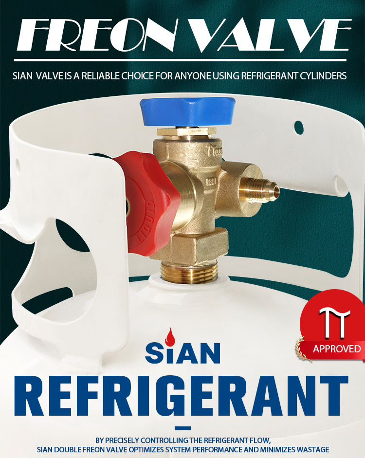 Sian Double Freon Refrigerant Recovery Cylinder Valve (1)