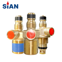 Sian D16 LPG Katup Silinder Gas Kompak 3/4 ''-14 Ngt Propana Tangki Katup Kontrol Memasak