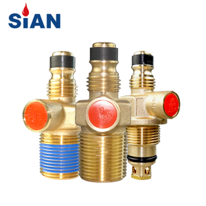 Sian D16 LPG Katup Silinder Gas Kompak 3/4 ''-14 Ngt Propana Tangki Katup Kontrol Memasak