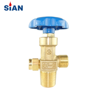 Kualitas Tinggi Merek SiAN QF-2 Industrial Oxygen Nitrogen Air Safe Cylinder Flapper Type Brass Gas Valve