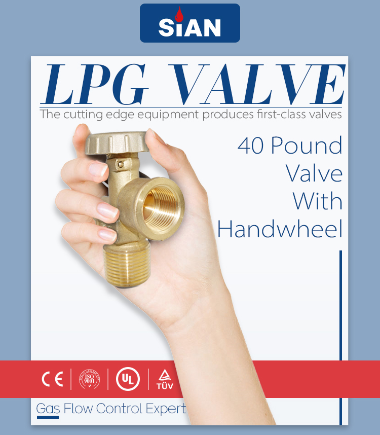 40 pon katup silinder LPG U40 Columbia LPG Pol Valve