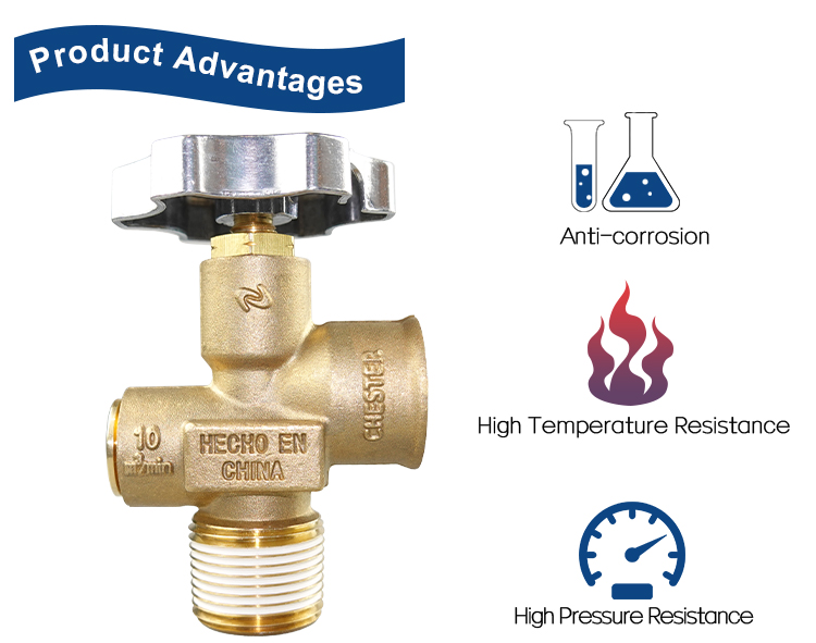 MX100 LPG Cylinder Valve Brass Pol Valve untuk Meksiko (11)