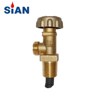 Produsen katup sian brass lpg f-type katup kontrol silinder v5-1b tped